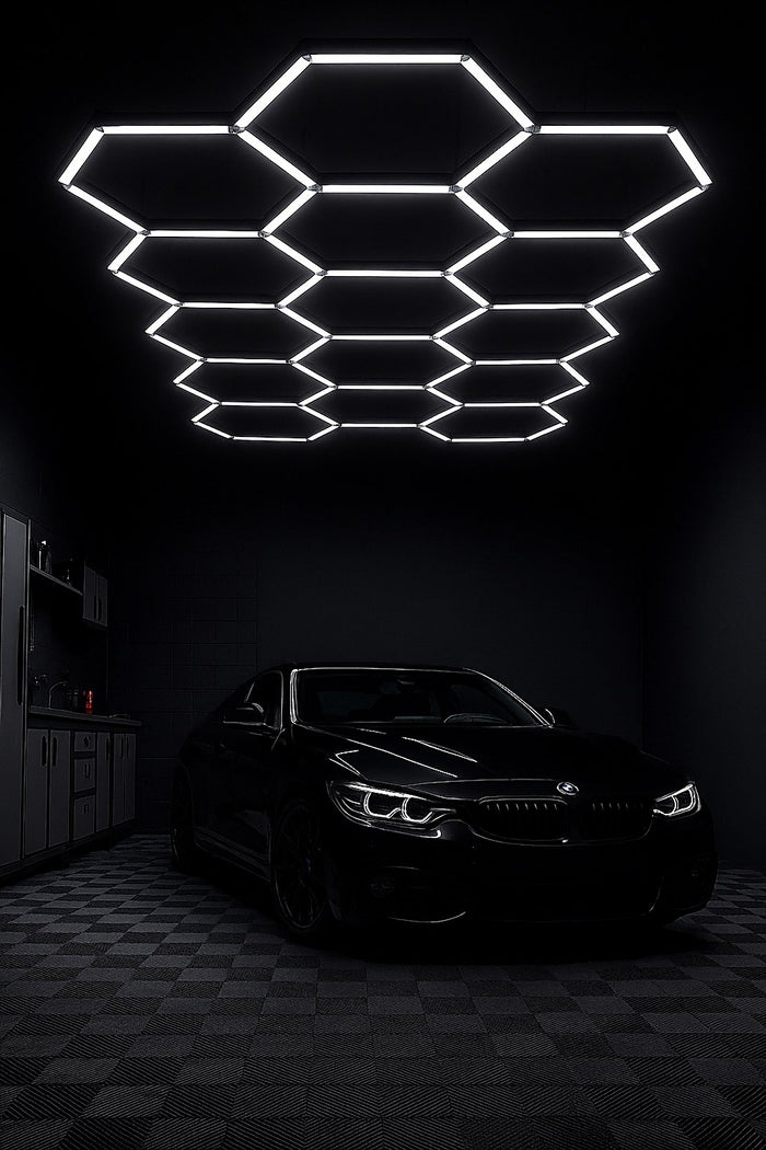 Eclairage garage nid d'abeille LED — applique murale Plafonniers Design