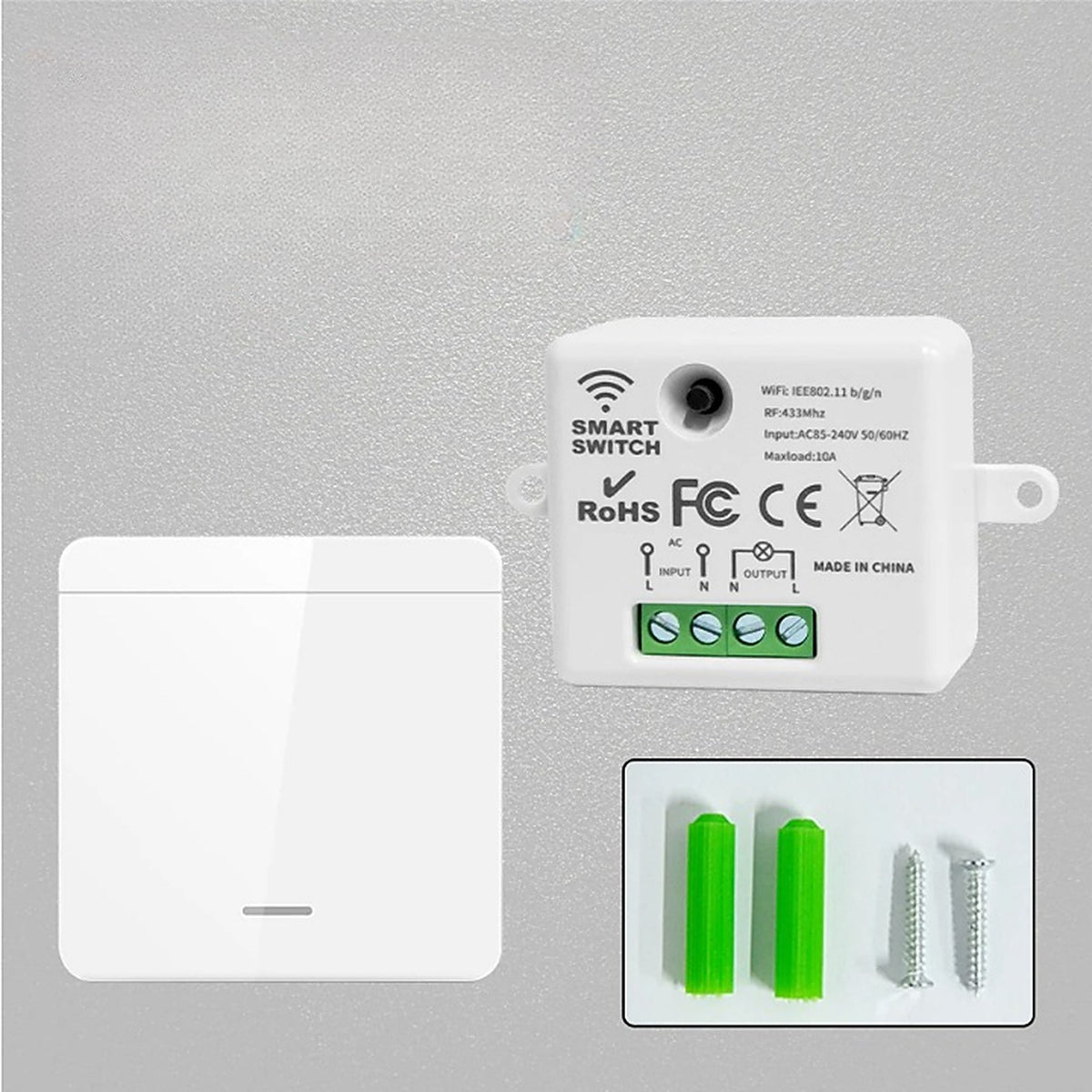 Interrupteur connecté avec contrôle à distance et commande vocale — accessoire Plafonniers Design