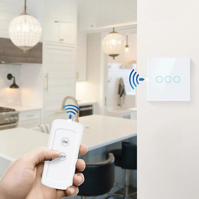 Interrupteur sans fils à 3 boutons avec technologie Zigbee — accessoire Plafonniers Design
