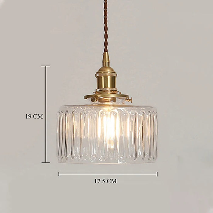Lampe LED suspendue en verre au Design nordique moderne — plafonnier Plafonniers Design