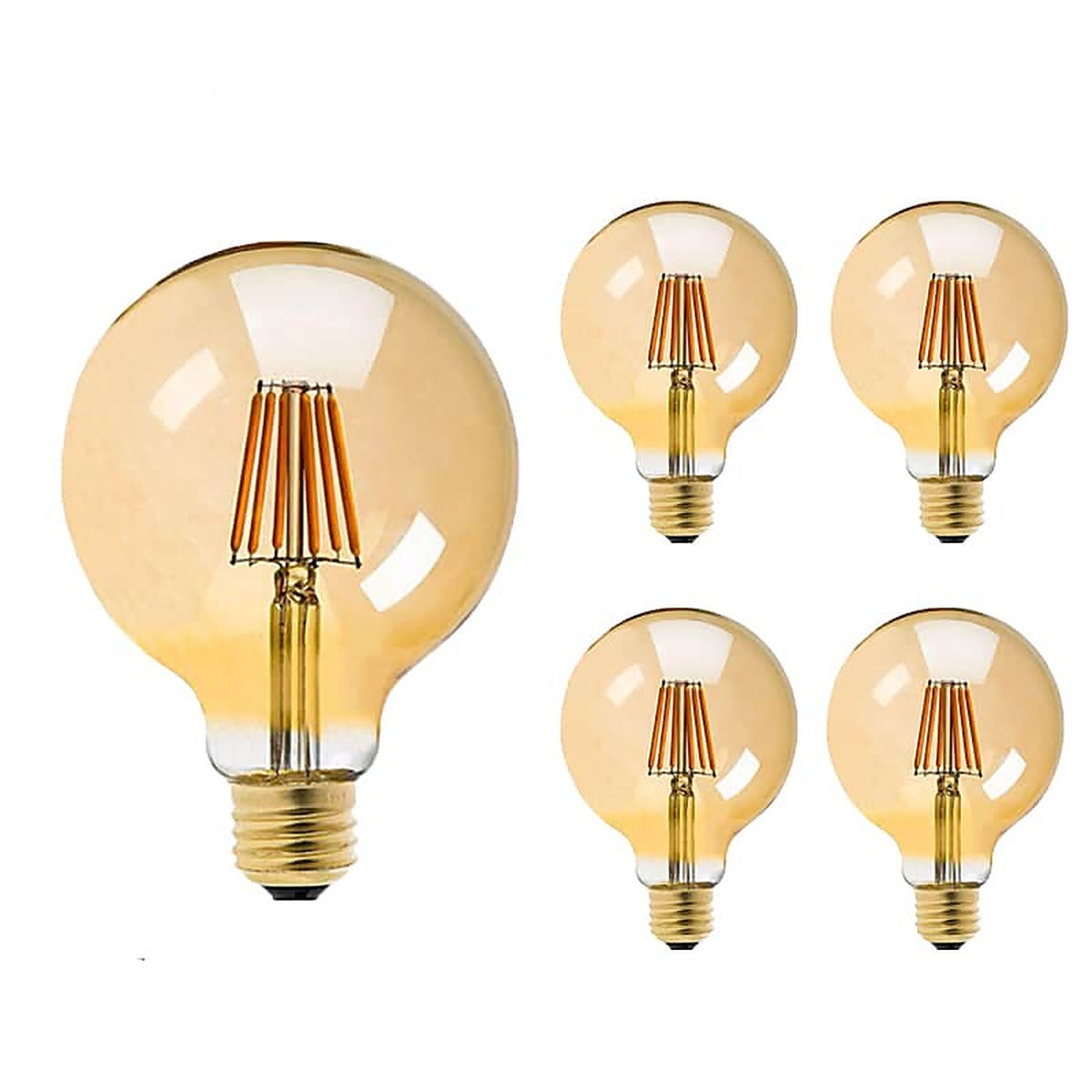 Lot de cinq ampoules à filament LED vintage — accessoire Plafonniers Design