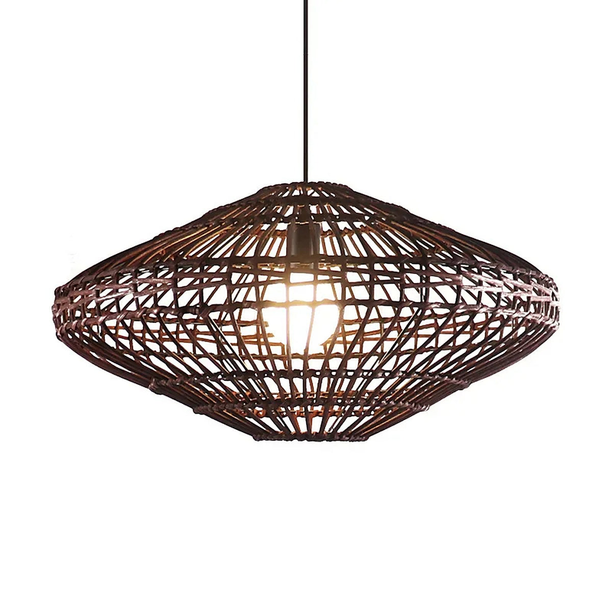 Plafonnier bambou rotin et lampe de table – Lampe de table restaurant élégante — plafonnier Plafonniers Design