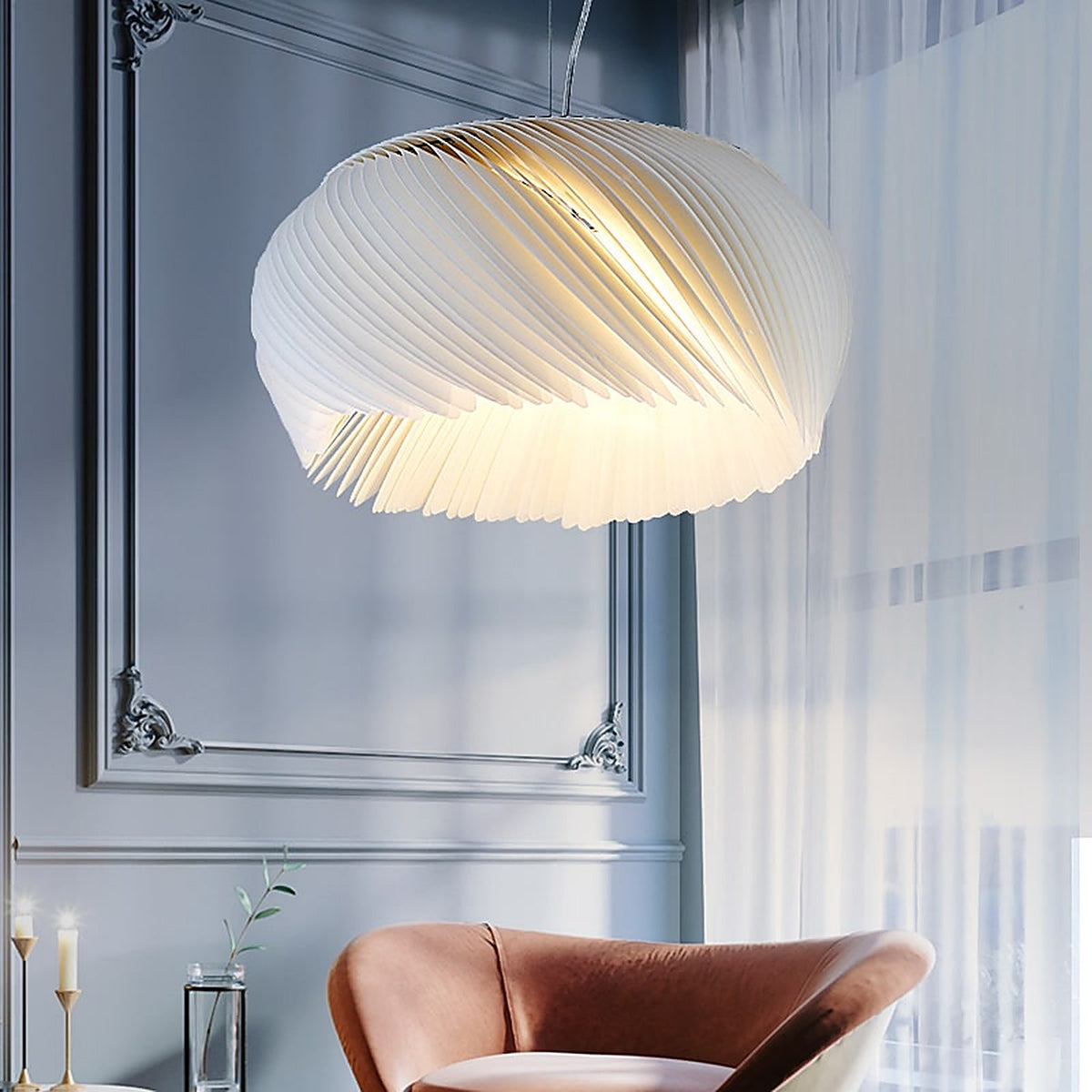Plafonnier blanc au design créatif moderne — plafonnier Plafonniers Design