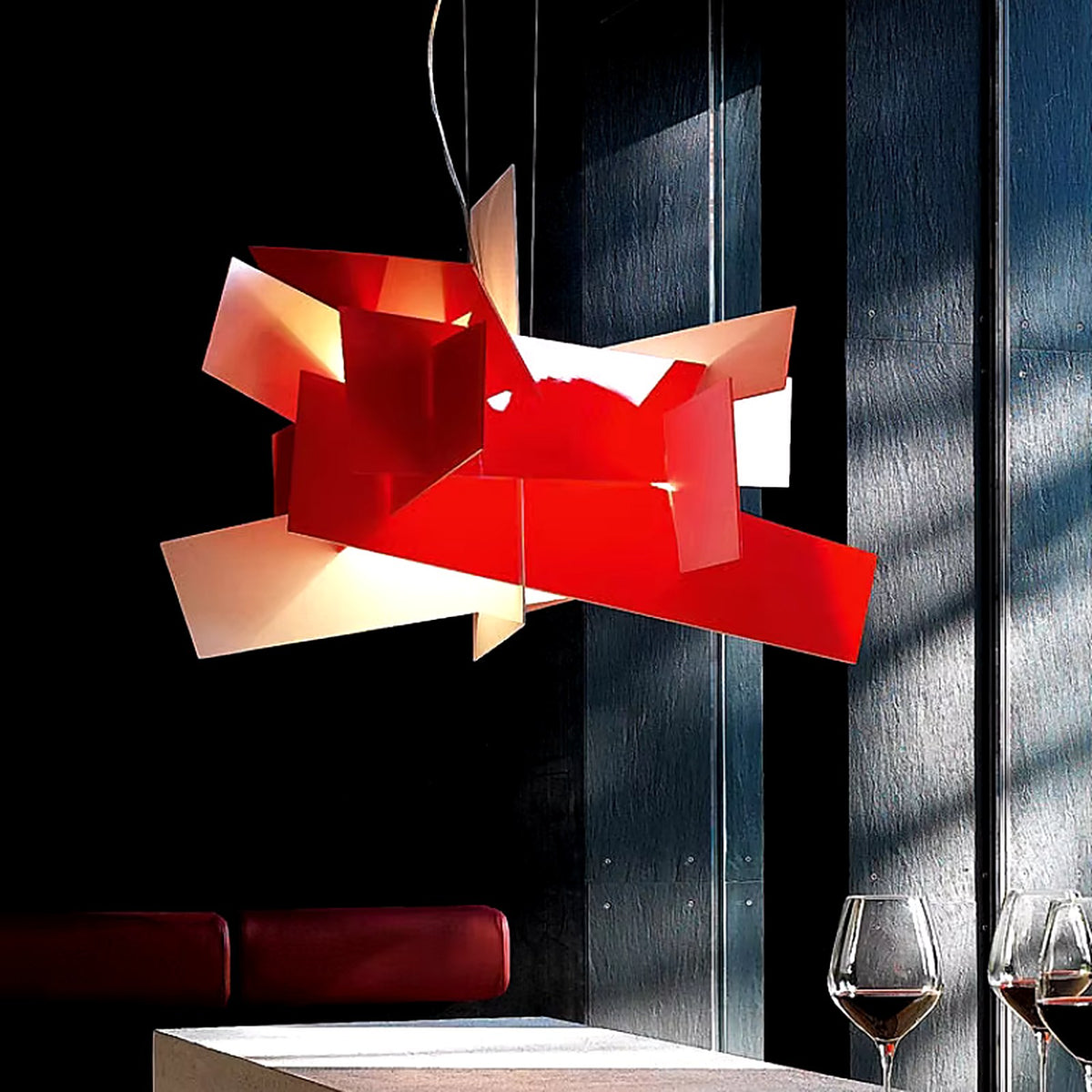 Plafonnier carré au design créatif — plafonnier Plafonniers Design