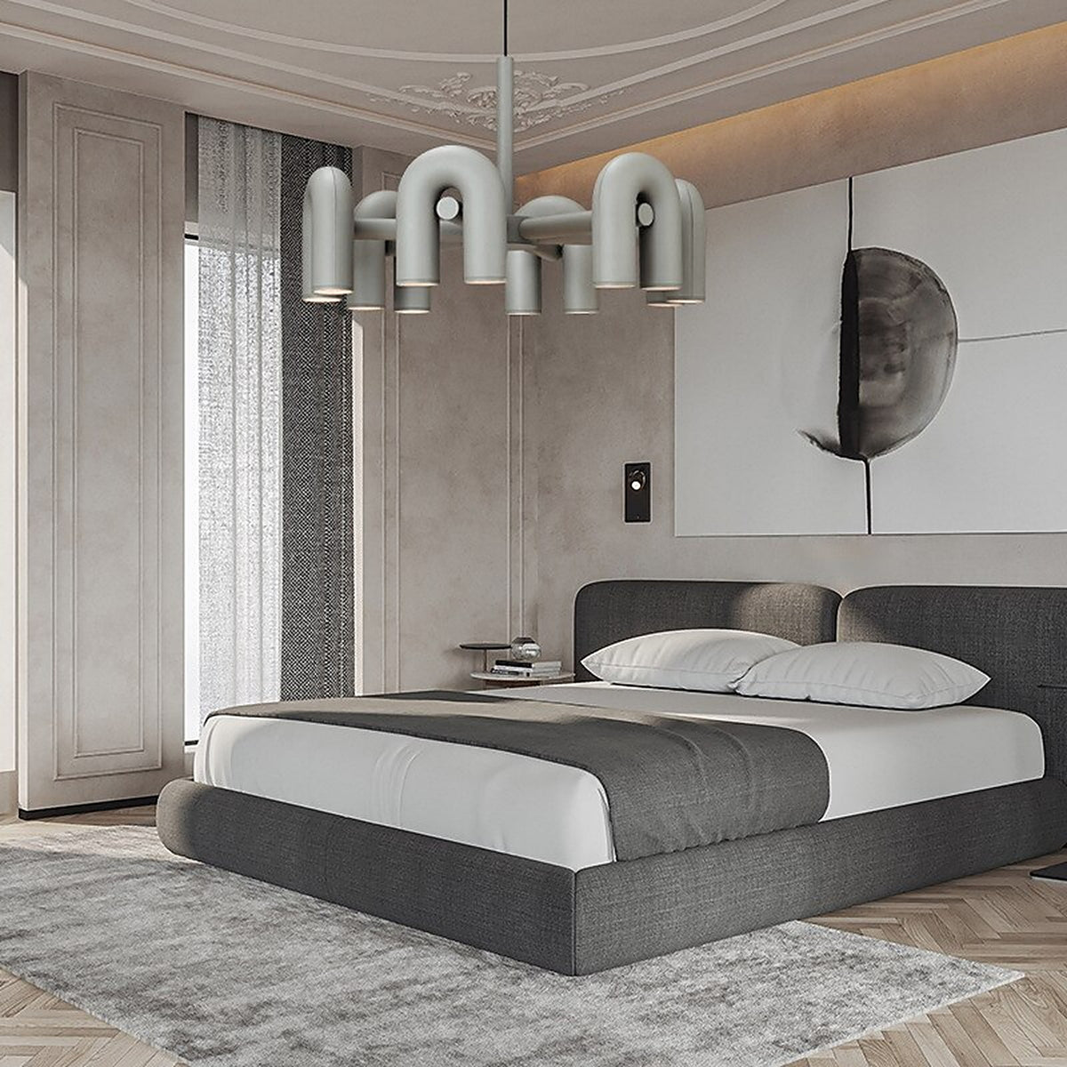 Plafonnier design en forme de tube — plafonnier Plafonniers Design