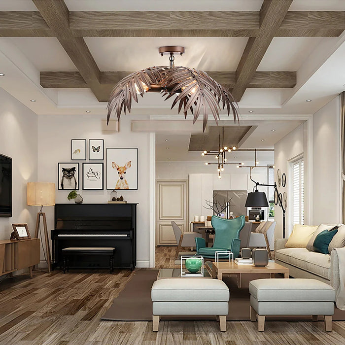 Plafonnier feuille cocotier — plafonnier Plafonniers Design