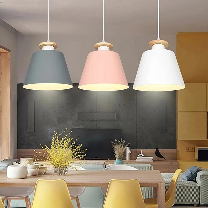 Plafonnier LED suspendu au design moderne rose — plafonnier Plafonniers Design