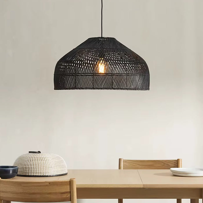 Plafonnier rotin pour salle à manger — plafonnier Plafonniers Design