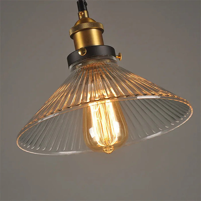 Plafonnier suspendu en verre Style Edison — plafonnier Plafonniers Design