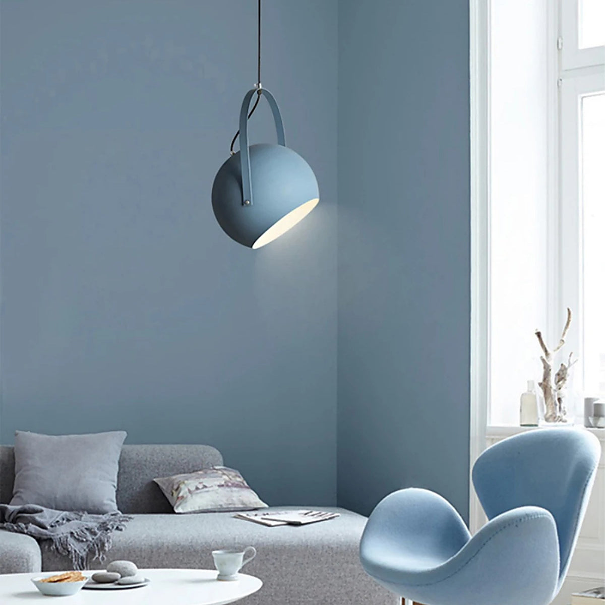 Plafonnier suspendu rond et coloré au design moderne — plafonnier Plafonniers Design