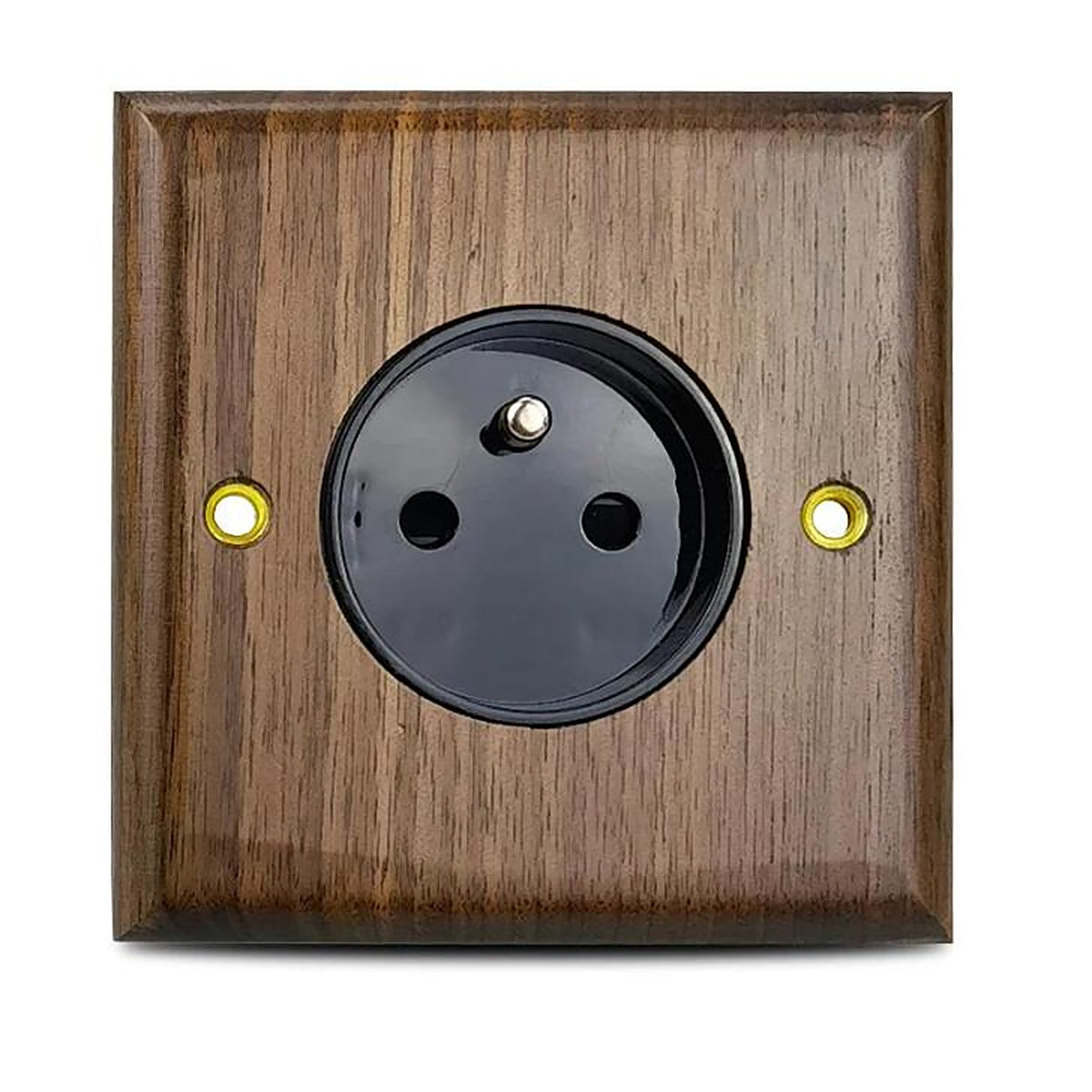 Prise Design en Bois avec Finition Dorée — applique murale Plafonniers Design
