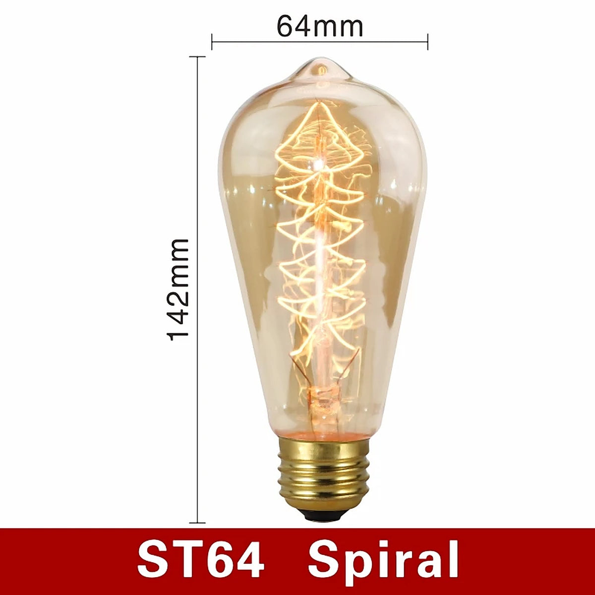 Ampoule à filament incandescente rétro vintage — accessoire Plafonniers Design – vue 4