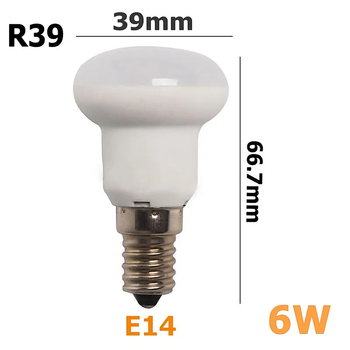 Ampoule économie d'énergie R80 E27 220V 6W — accessoire Plafonniers Design – vue 3