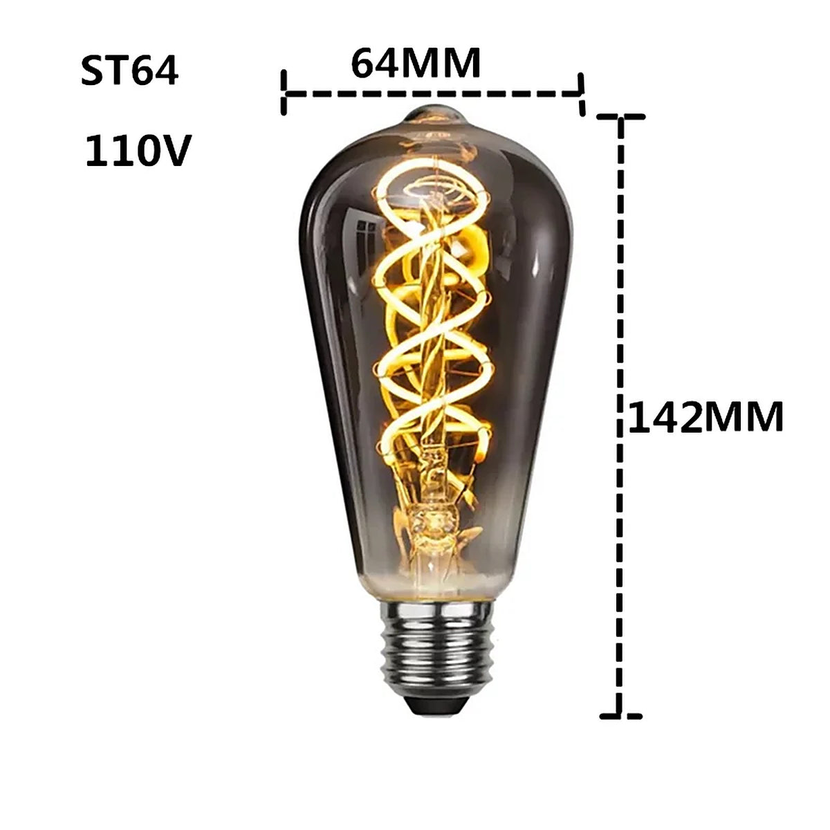 Ampoule LED E27 à filament — accessoire Plafonniers Design – vue 4