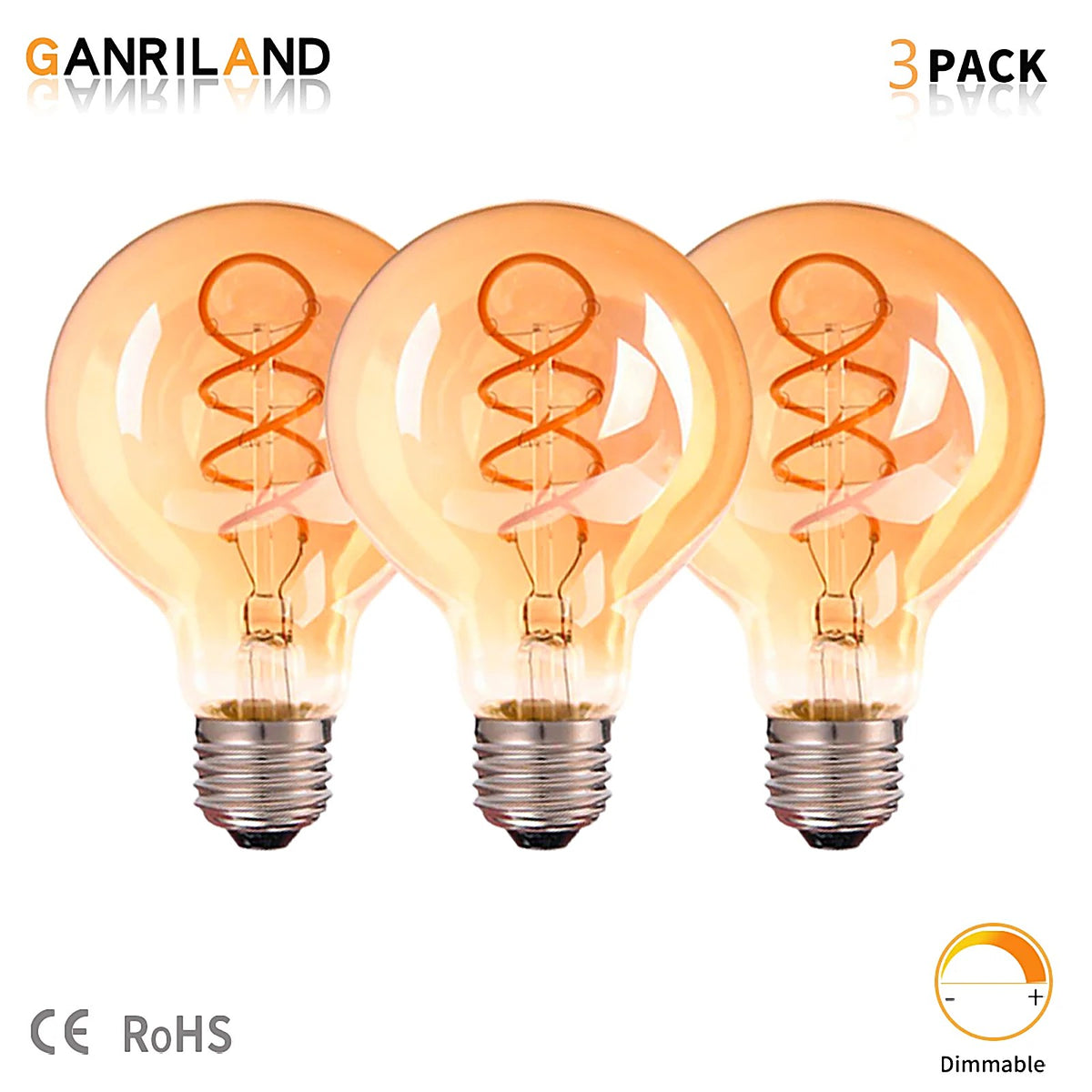 Ampoule LED Edison G80 — accessoire Plafonniers Design – vue 3