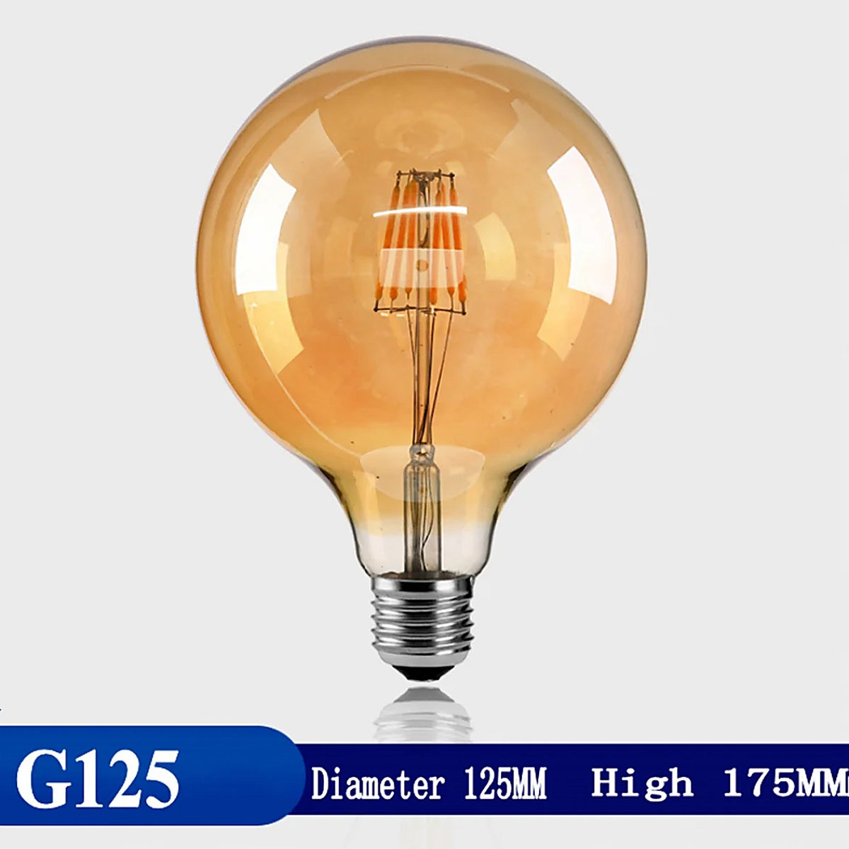 Ampoule rétro Edison 220V 12W G95 — accessoire Plafonniers Design – vue 3