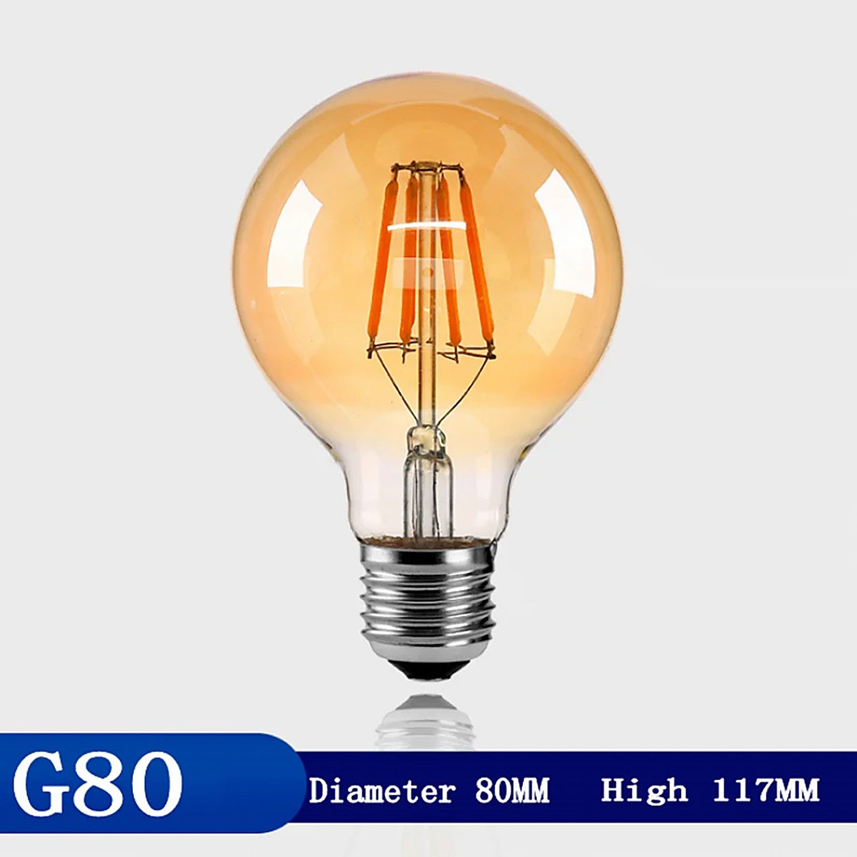 Ampoule rétro Edison 220V 12W G95 — accessoire Plafonniers Design – vue 4