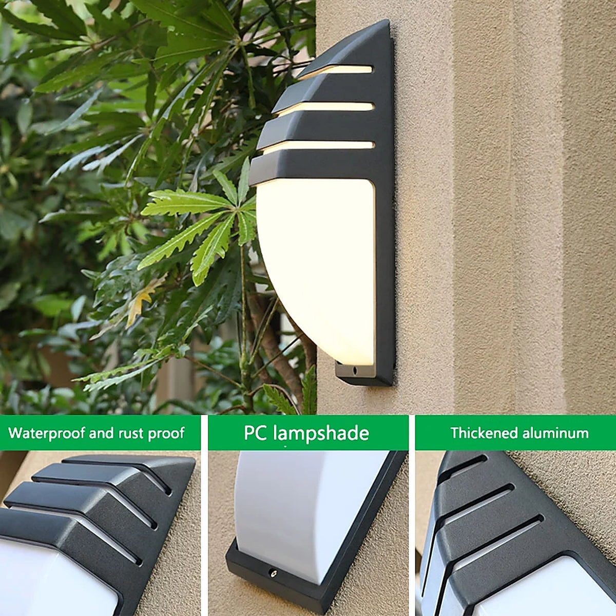 Applique extérieur avec détecteur de mouvement pour terrasse — applique murale Plafonniers Design – vue 2