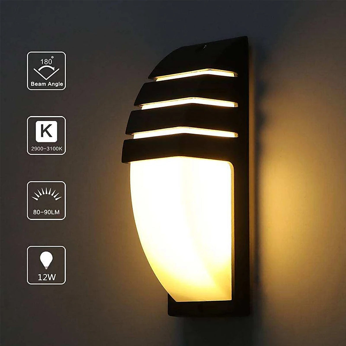 Applique extérieur avec détecteur de mouvement pour terrasse — applique murale Plafonniers Design – vue 5