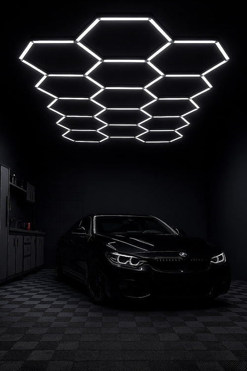 Eclairage garage nid d'abeille LED — applique murale Plafonniers Design