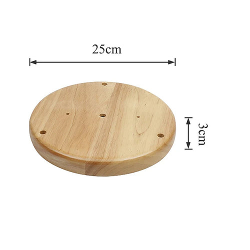 Fixation de lampe artisanale en bois naturel — accessoire Plafonniers Design – vue 2