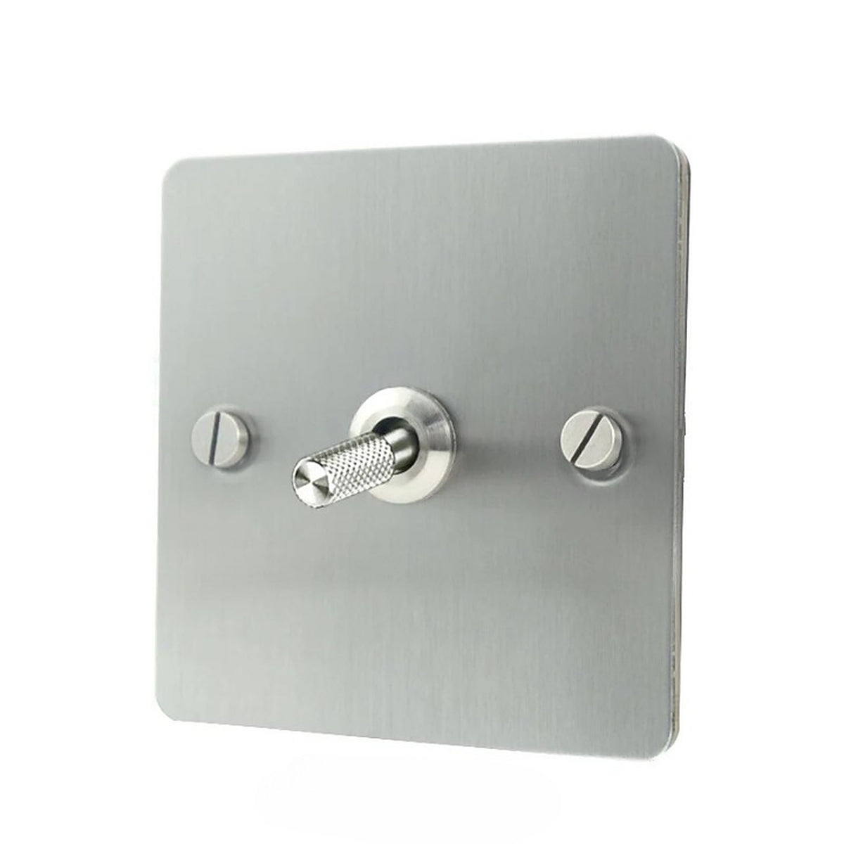 Interrupteur design argenté avec un levier à bascule — accessoire Plafonniers Design