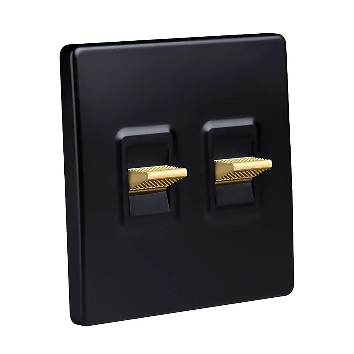 Interrupteur design rétro noir avec fonctionnement à bascule — accessoire Plafonniers Design