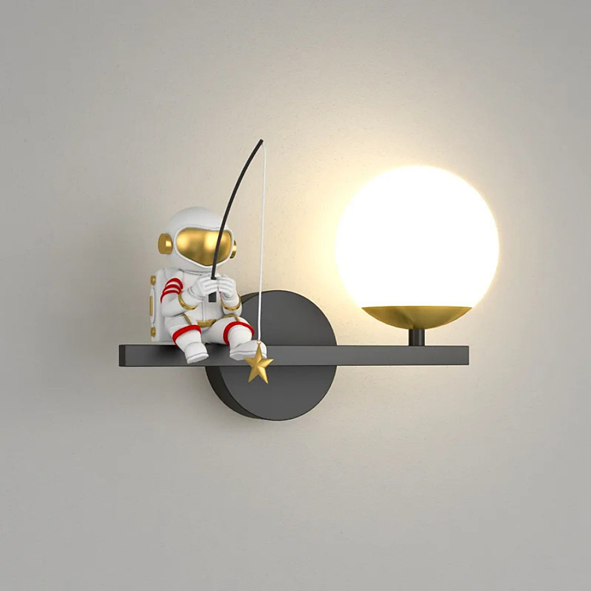 Lampe astronaute LED applique murale pour enfance — applique murale Plafonniers Design