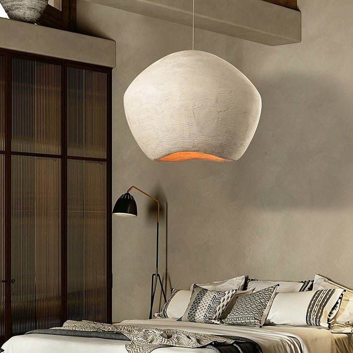 Plafonnier blanc au design créatif, wabi sabi — plafonnier Plafonniers Design