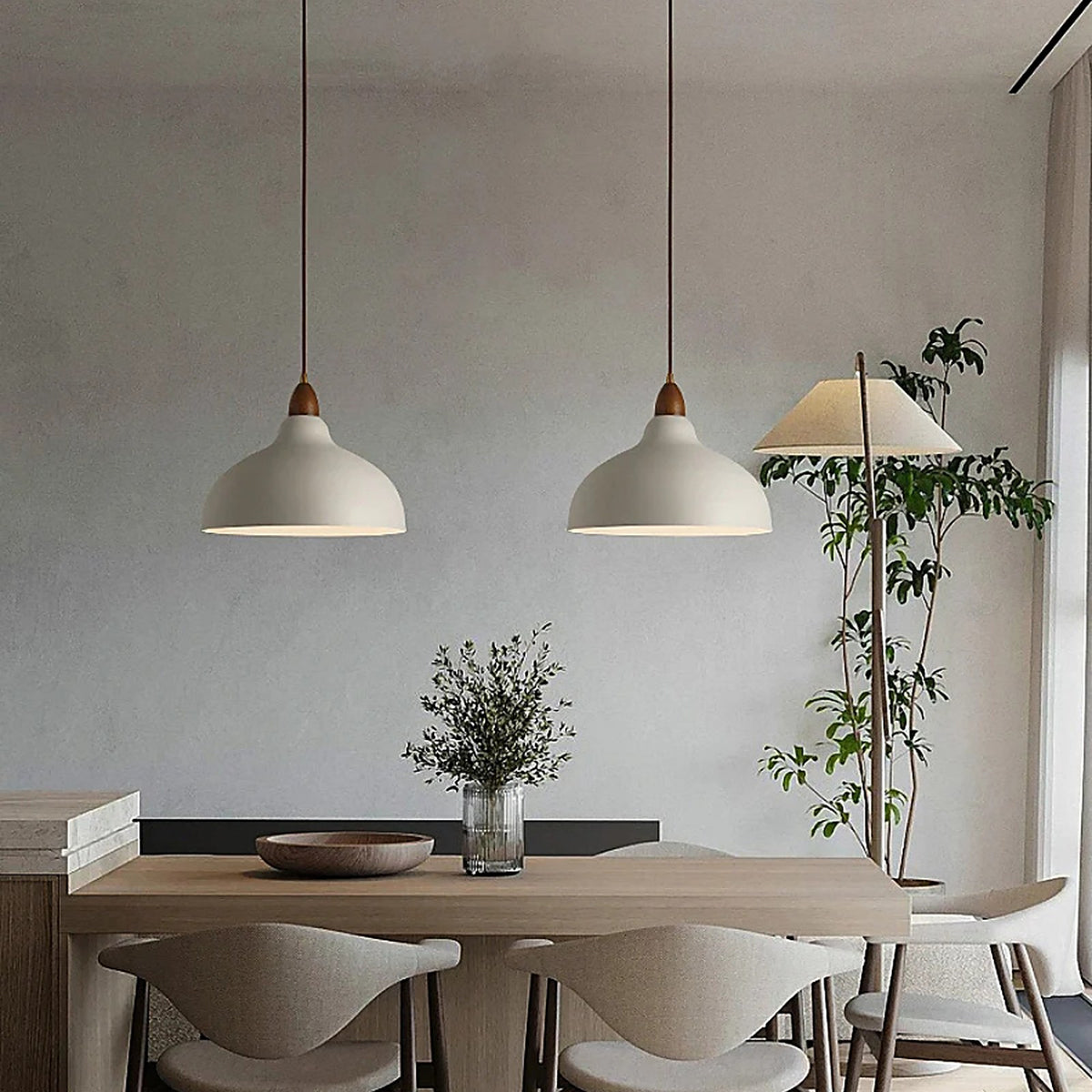 Plafonnier blanc au design nordique — plafonnier Plafonniers Design