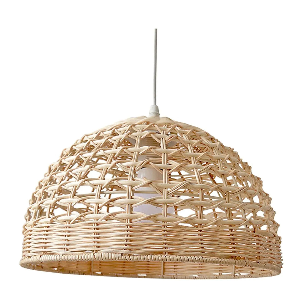 Plafonnier bohème naturel en rotin — plafonnier Plafonniers Design