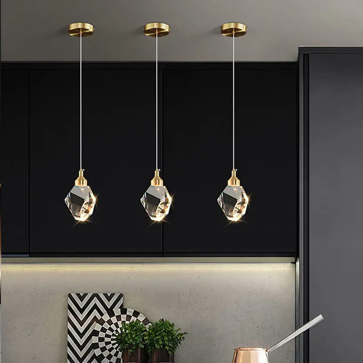 Plafonnier décoratif en cristal — plafonnier Plafonniers Design