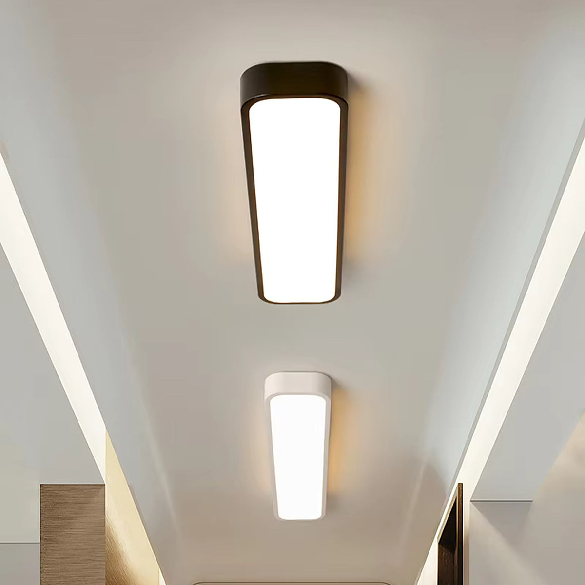 Plafonnier industriel à lumière LED — plafonnier Plafonniers Design