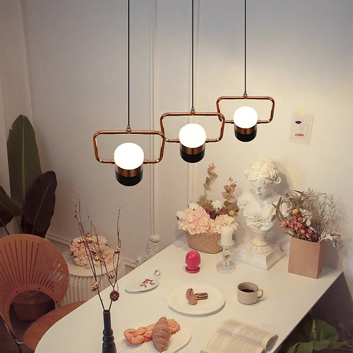 Plafonnier LED suspendu au design nordique moderne — plafonnier Plafonniers Design
