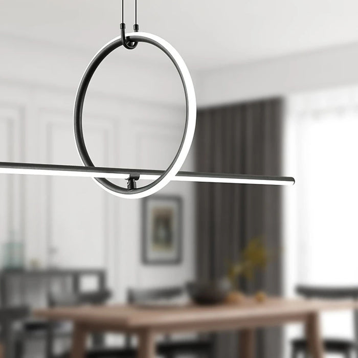 Plafonnier led suspendu au motif géométrique — plafonnier Plafonniers Design
