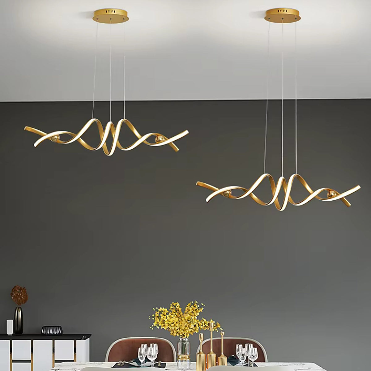 Plafonnier majestueux LED pour salon — plafonnier Plafonniers Design