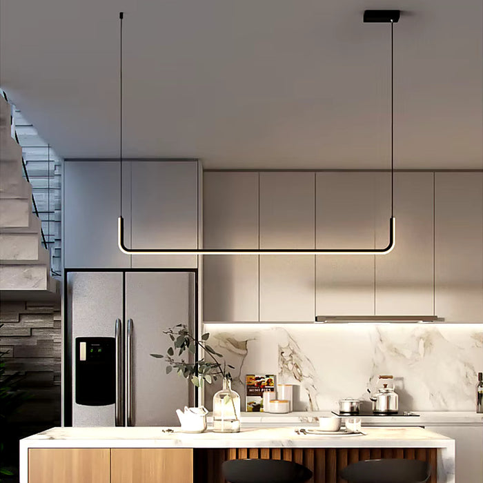 Plafonnier métallique suspendu au design moderne — plafonnier Plafonniers Design
