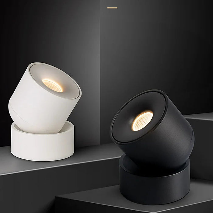 Plafonnier noir spot lumineux Led réglable — plafonnier Plafonniers Design