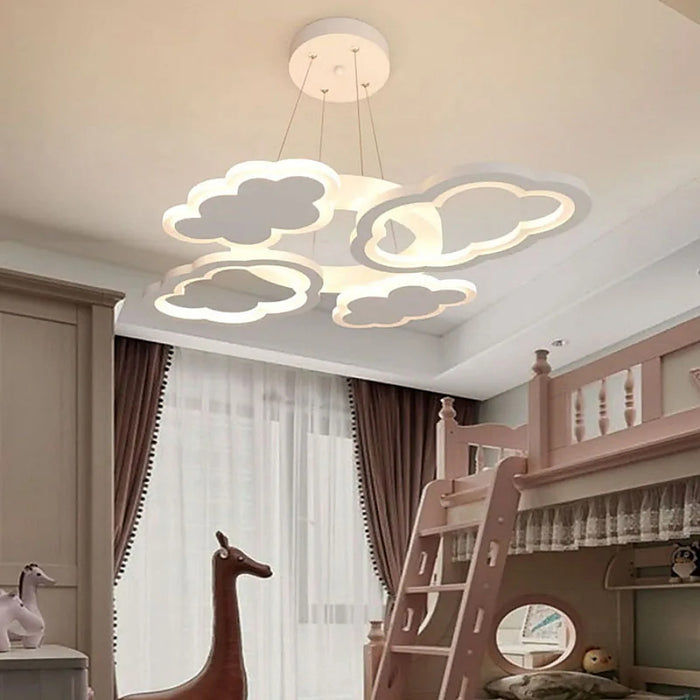 Plafonnier nuage led suspendu pour chambre enfant — plafonnier Plafonniers Design