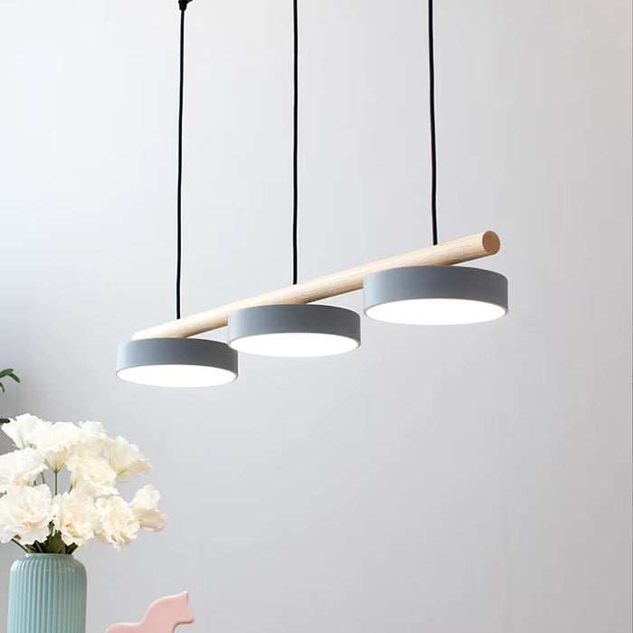 Plafonnier rond à lumière LED suspendu scandinave — plafonnier Plafonniers Design