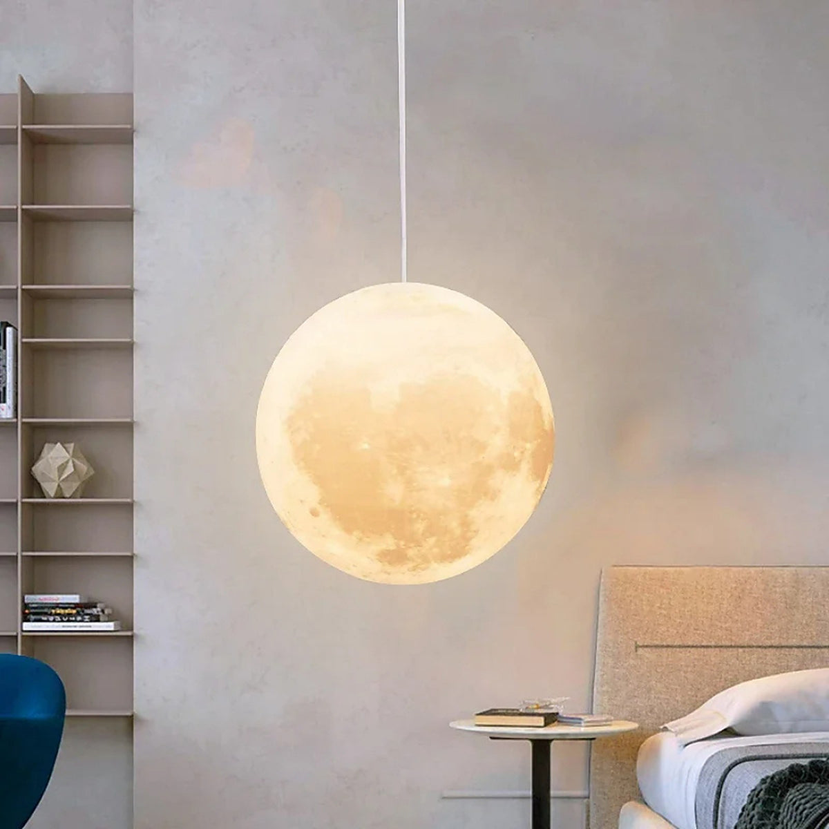 Plafonnier suspendu en forme de lune — plafonnier Plafonniers Design