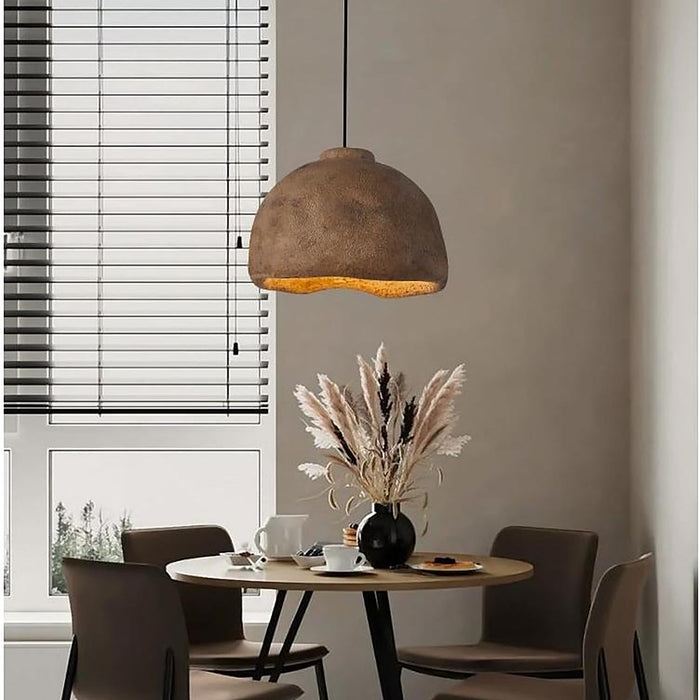 Plafonnier wabi-sabi, à LED, design moderne, marron — plafonnier Plafonniers Design