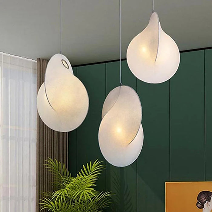 Plafonnier Wabi-Sabi en tissu de soie — plafonnier Plafonniers Design